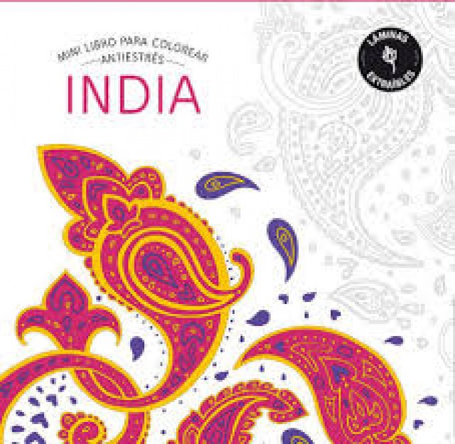 Mini-libro-para-colorear-India-9788490565902